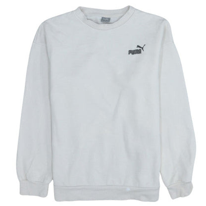 Mens UK Size S PUMA White Pullover Sweatshirt