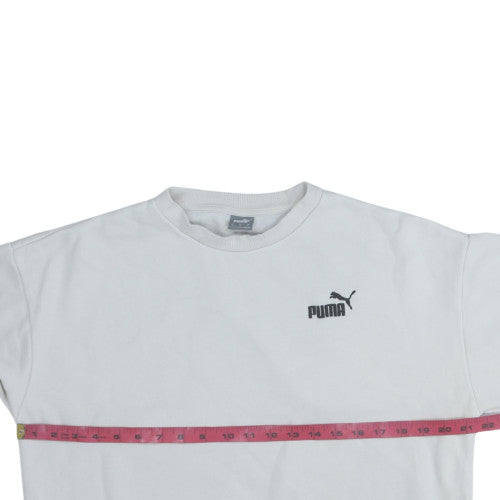 Mens UK Size S PUMA White Pullover Sweatshirt