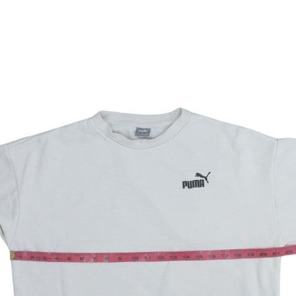 Mens UK Size S PUMA White Pullover Sweatshirt