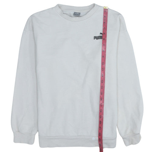 Mens UK Size S PUMA White Pullover Sweatshirt