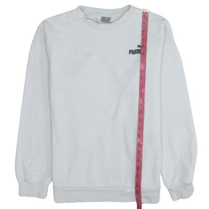 Mens UK Size S PUMA White Pullover Sweatshirt