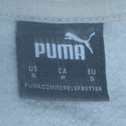 Mens UK Size S PUMA White Pullover Sweatshirt