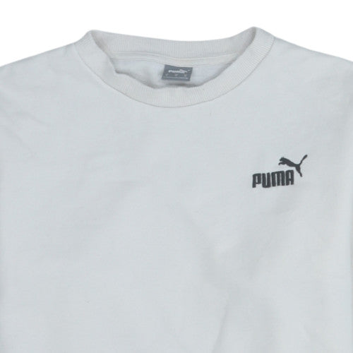 Mens UK Size S PUMA White Pullover Sweatshirt