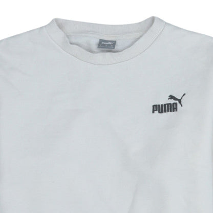 Mens UK Size S PUMA White Pullover Sweatshirt