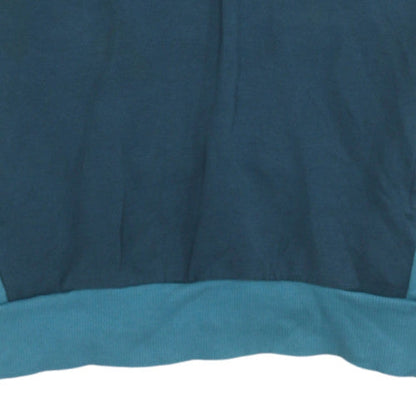 Adidas Boys Blue Hooded Pullover Hoodie 164 Long Sleeve Sweatshirt