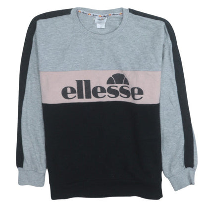 Womens UK Size S ellesse Grey Pullover Sweatshirt