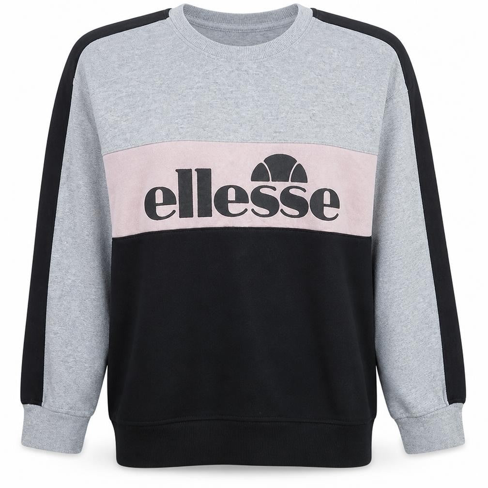 Womens UK Size S ellesse Grey Pullover Sweatshirt