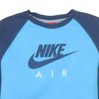 Nike Boys Blue Air Pullover Sweatshirt 13-15 Years Regular Fit Fleece