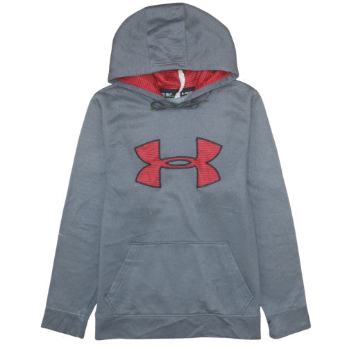 Mens UK Size S Under armour Grey Pullover Hoodie