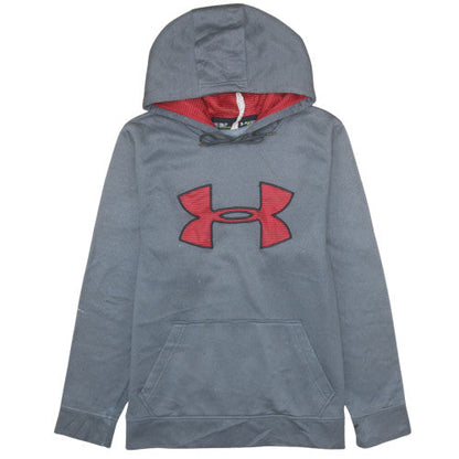 Mens UK Size S Under armour Grey Pullover Hoodie