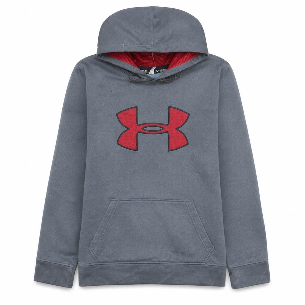 Mens UK Size S Under armour Grey Pullover Hoodie