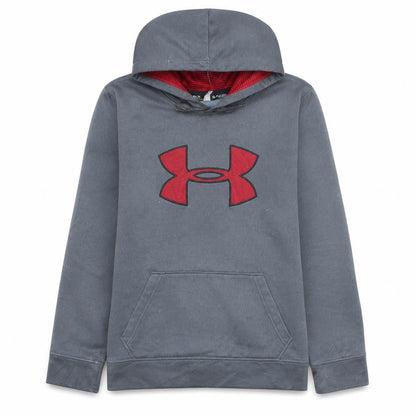 Mens UK Size S Under armour Grey Pullover Hoodie