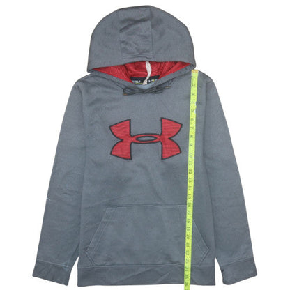 Mens UK Size S Under armour Grey Pullover Hoodie