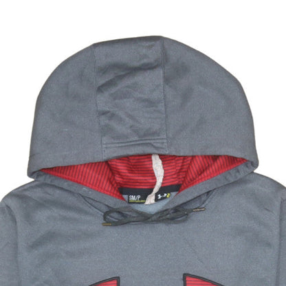Mens UK Size S Under armour Grey Pullover Hoodie