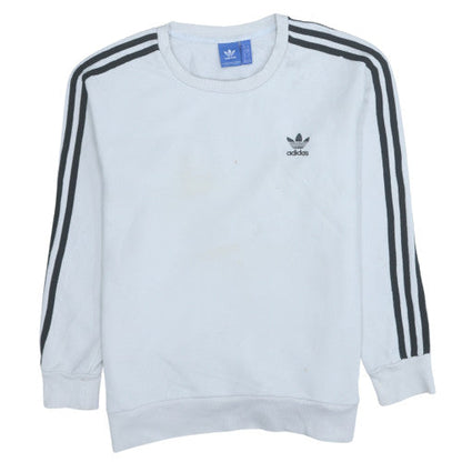 Womens UK Size 10 adidas White Pullover Sweatshirt