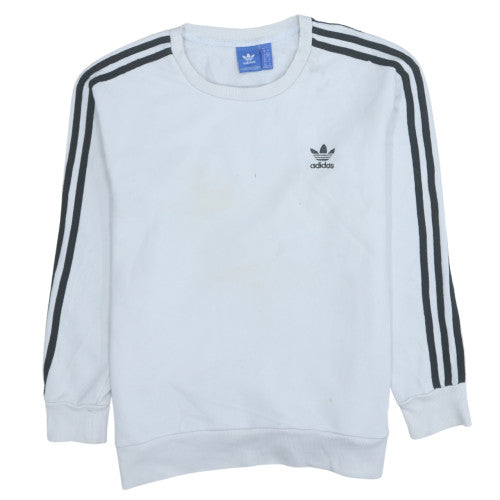 Womens UK Size 10 adidas White Pullover Sweatshirt