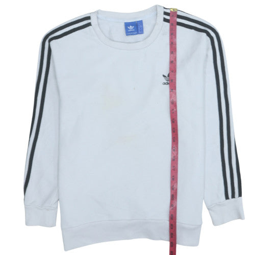 Womens UK Size 10 adidas White Pullover Sweatshirt