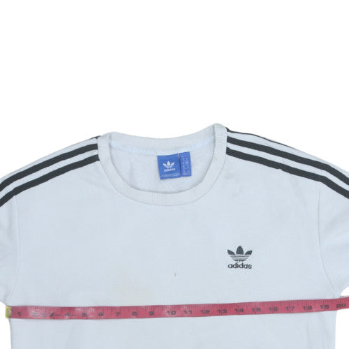 Womens UK Size 10 adidas White Pullover Sweatshirt