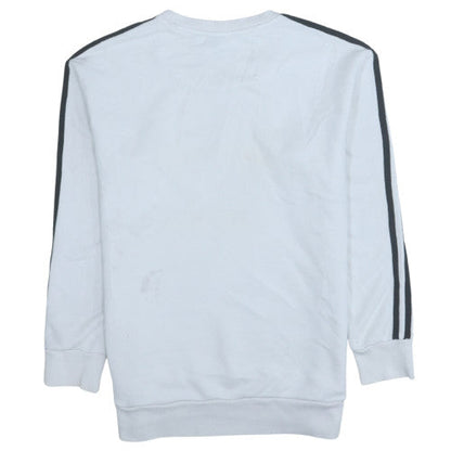 Womens UK Size 10 adidas White Pullover Sweatshirt