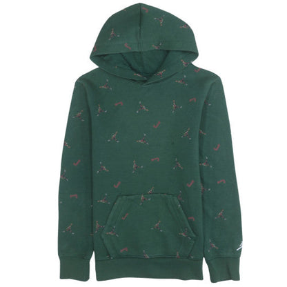 Jordan Boys Green Pullover Hoodie 12 Years L Graphic Print Fleece
