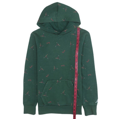 Jordan Boys Green Pullover Hoodie 12 Years L Graphic Print Fleece