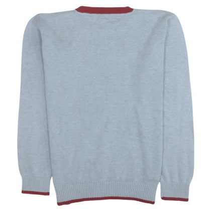 Tommy Hilfiger Men's Grey Cotton Crew Neck Jumper Size M