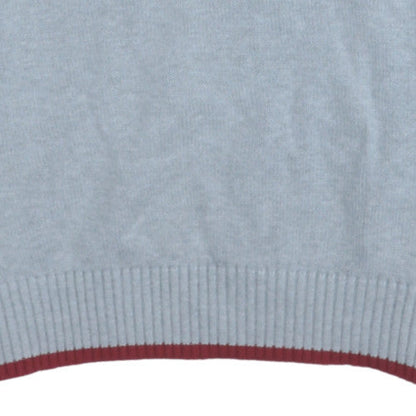 Tommy Hilfiger Men's Grey Cotton Crew Neck Jumper Size M