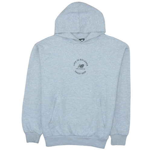 Mens UK Size S New Balance Grey Pullover Hoodie