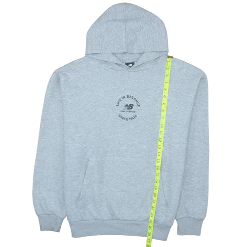 Mens UK Size S New Balance Grey Pullover Hoodie