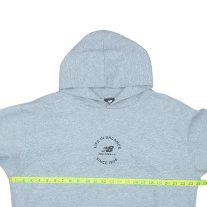 Mens UK Size S New Balance Grey Pullover Hoodie