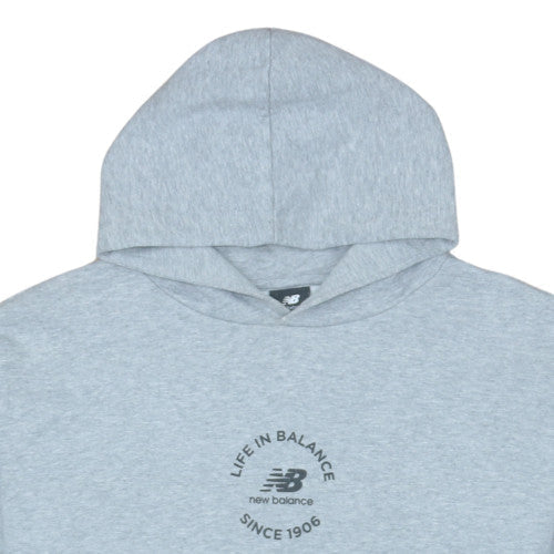 Mens UK Size S New Balance Grey Pullover Hoodie