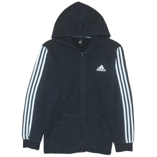 Mens UK Size M adidas Black Full Zip Hoodie