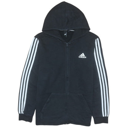 Mens UK Size M adidas Black Full Zip Hoodie