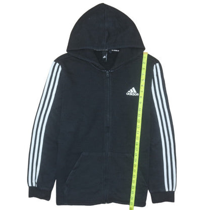 Mens UK Size M adidas Black Full Zip Hoodie