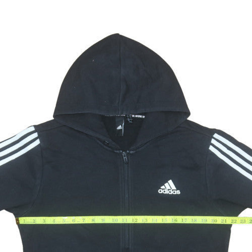 Mens UK Size M adidas Black Full Zip Hoodie