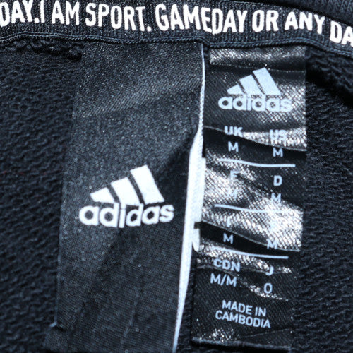 Mens UK Size M adidas Black Full Zip Hoodie