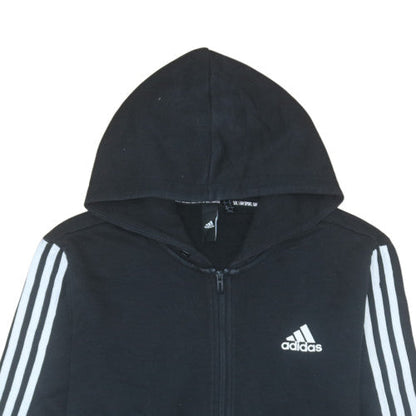 Mens UK Size M adidas Black Full Zip Hoodie