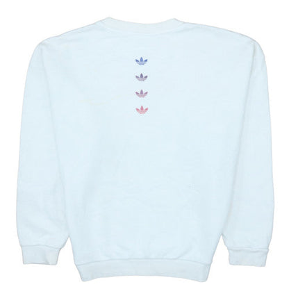 Womens UK Size S adidas White Pullover Sweatshirt