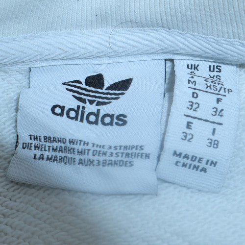 Womens UK Size S adidas White Pullover Sweatshirt