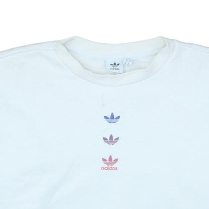 Womens UK Size S adidas White Pullover Sweatshirt