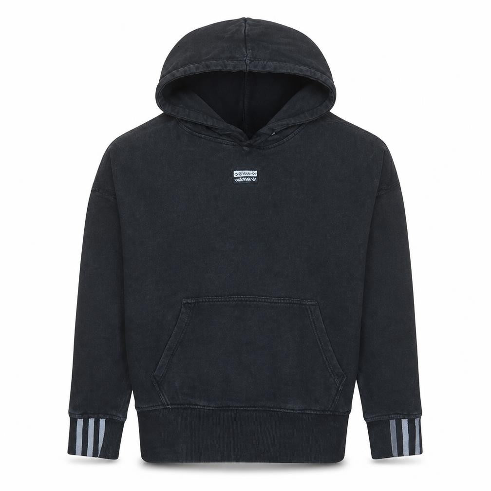 Womens UK Size 10 adidas Black Pullover Hoodie