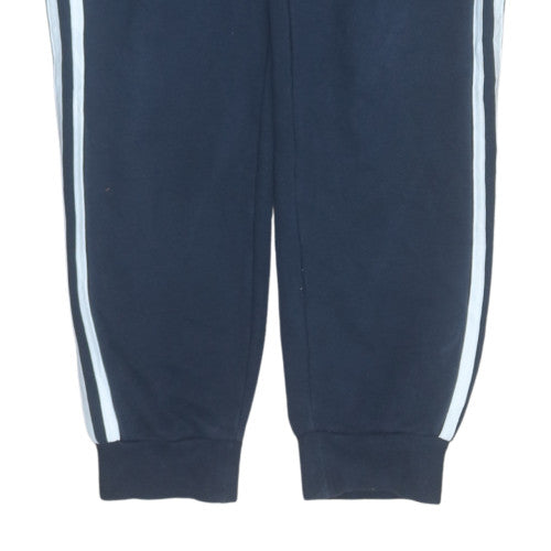 Womens UK Size 12-14 adidas Regular Fit Track Pants Blue Trousers