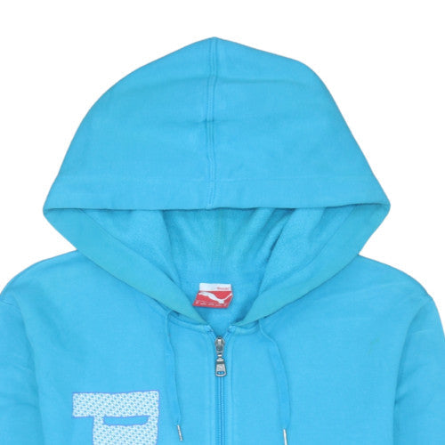 Mens UK Size M PUMA Blue Full Zip Hoodie