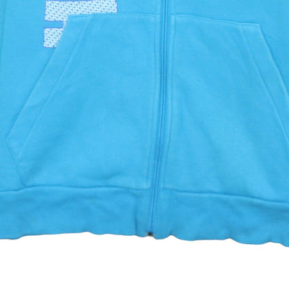 Mens UK Size M PUMA Blue Full Zip Hoodie