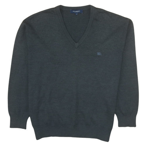 Mens UK Size S Burberry Grey Pullover Jumper