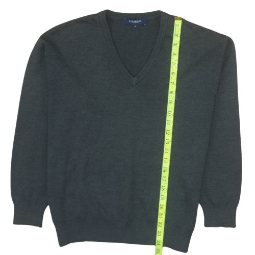 Mens UK Size S Burberry Grey Pullover Jumper
