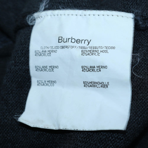 Mens UK Size S Burberry Grey Pullover Jumper