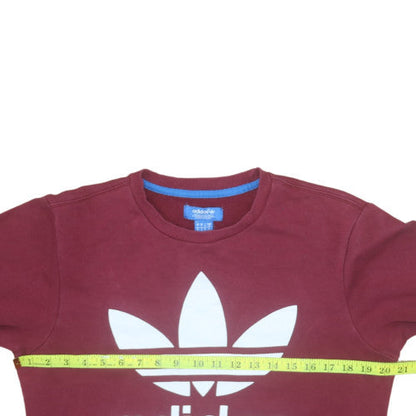Mens UK Size S adidas Red Pullover Sweatshirt
