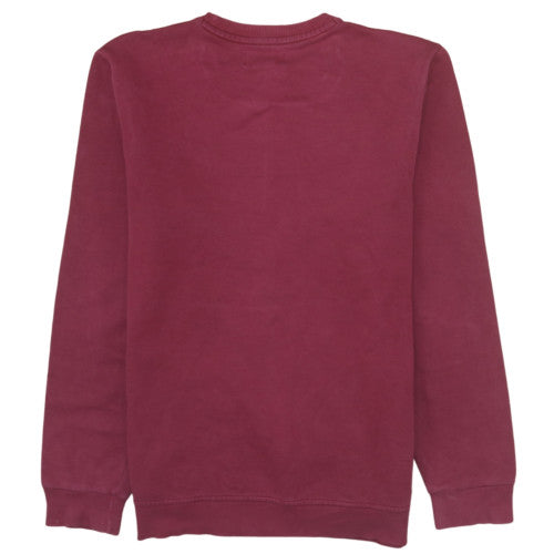 Mens UK Size S adidas Red Pullover Sweatshirt