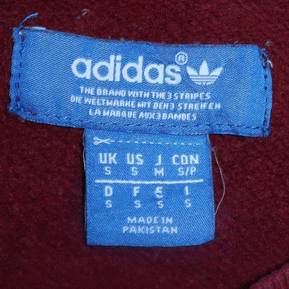 Mens UK Size S adidas Red Pullover Sweatshirt